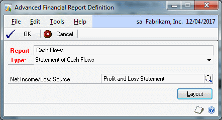 Advanced Financial Report Definition