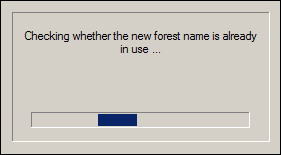 Checking whether the new forest name is already in ue...