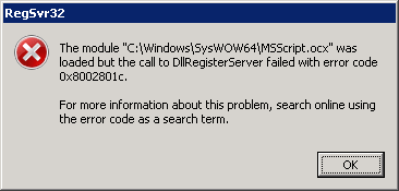 Integration Manager - MSScriptControl Error
