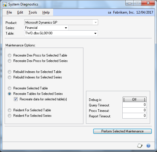 System Diagnostics