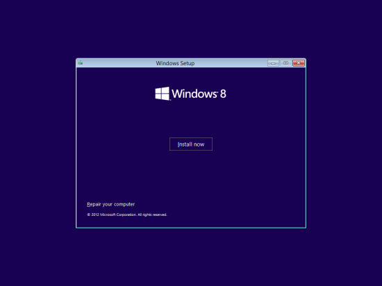 Windows 8 Setup - Activity Choice