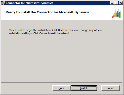 Connector for Microsoft Dynamics - Ready to install the Connector for Microsoft Dynamics