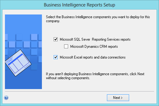 Business Integlligence Reports Setup