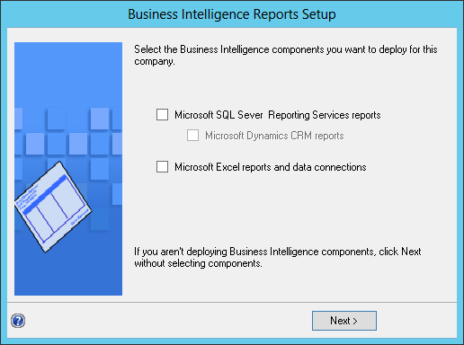 Business Intelligence Reports Setup