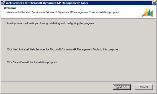 Web Services for Microsoft Dynamics GP Management Tools - Welcome