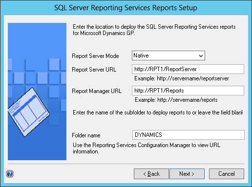 SQL Server Reporting Services Reports Setup