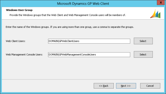 Microsoft Dynamics GP Web Client - Windows User Group
