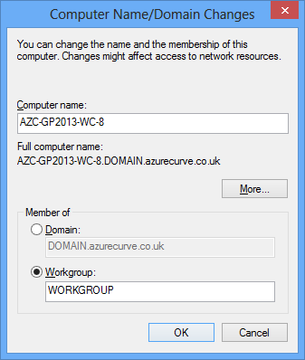 Computer Name/Domain Changes