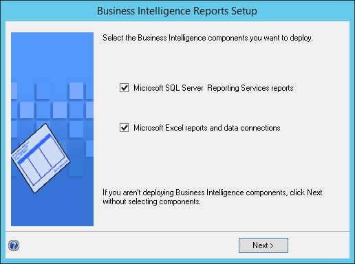 Business Intelligence Reports Setup