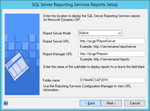 SQL Server Reporting Services Reports Setup
