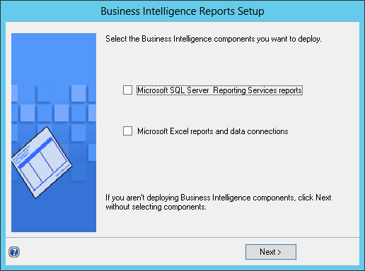 Business Intelligence Reports Setup