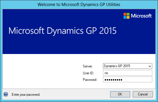 Welcome to Microsoft Dynamics GP Utilities