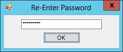 Microsoft Dynamics GP Web Components: Re-Enter Password