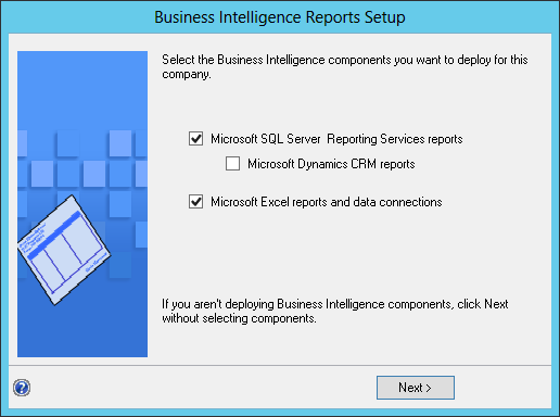 Business Intelligence Reports Setup