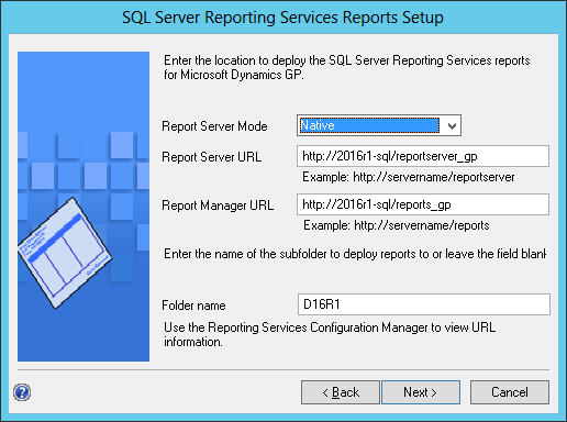 SQL Server Reporting Services Reports Setup