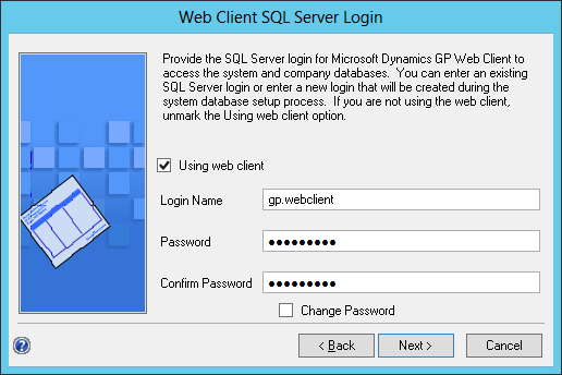 Web Client SQL Server Login