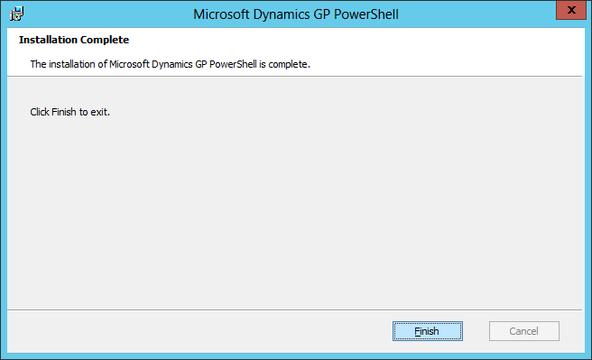 Microsoft Dynamics GP PowerShell: 