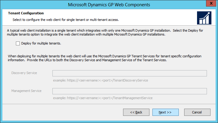 Microsoft Dynamics GP Web Components: Tenant Configuration