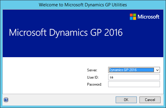 Welcome to Microsoft Dynamics GP Utilities