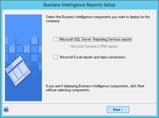 Business Intelligence Reports Setup