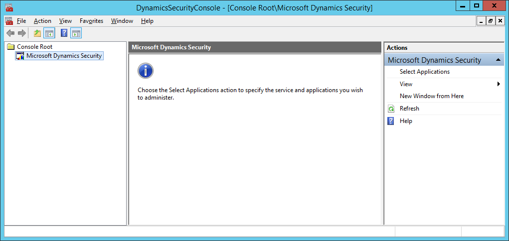 DynamicsSecurityConsole