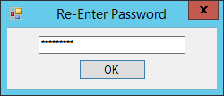 Re-Enter Password
