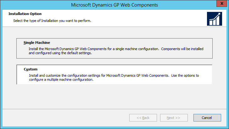 Microsoft Dynamics GP Web Components: Installation Option