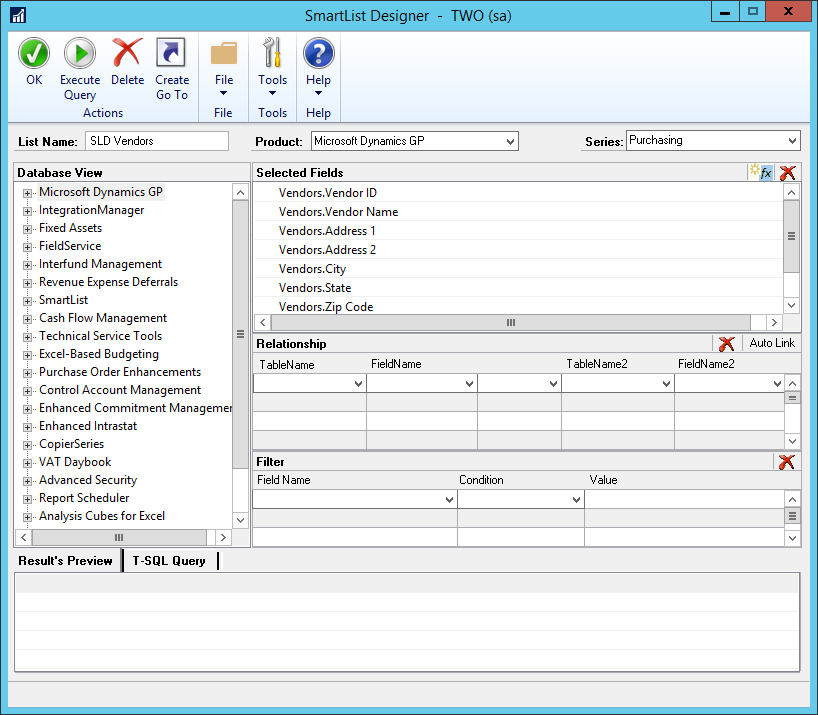 Hands On With Microsoft Dynamics Gp 2016 R2 Smartlist Designer Favorites In Advanced Lookups 1583