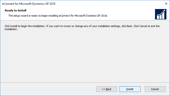 eConnect for Microsoft Dynamics GP 2018: Ready to Install