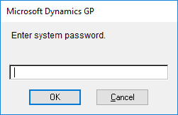 Enter the system password.
