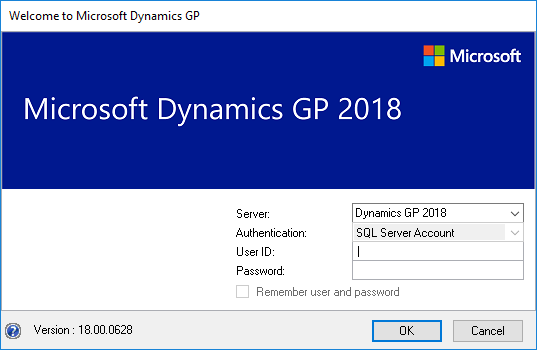 Welcome to Microsoft Dynamics GP