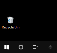 Desktop with small icons