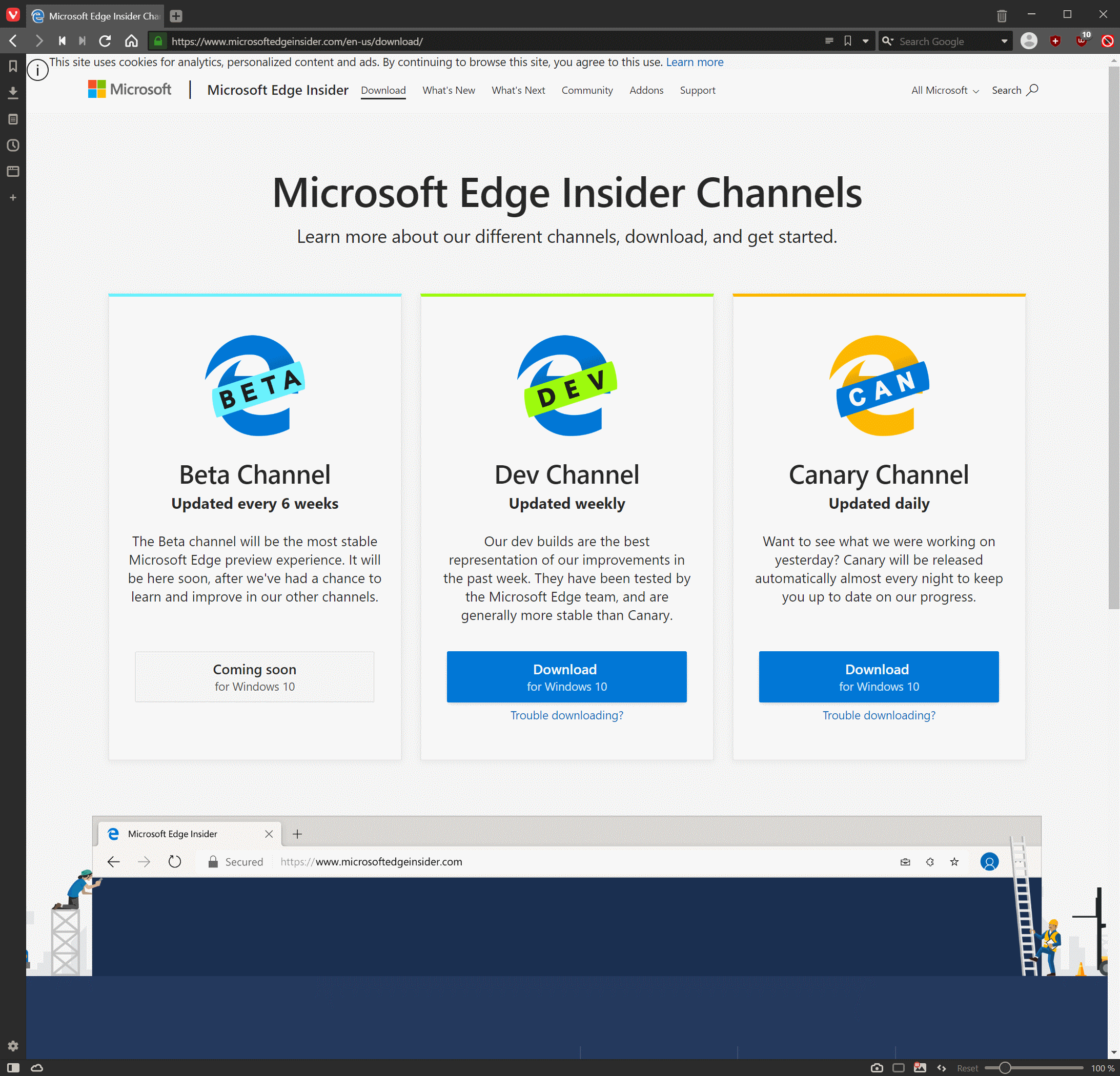 Download Canary Channel