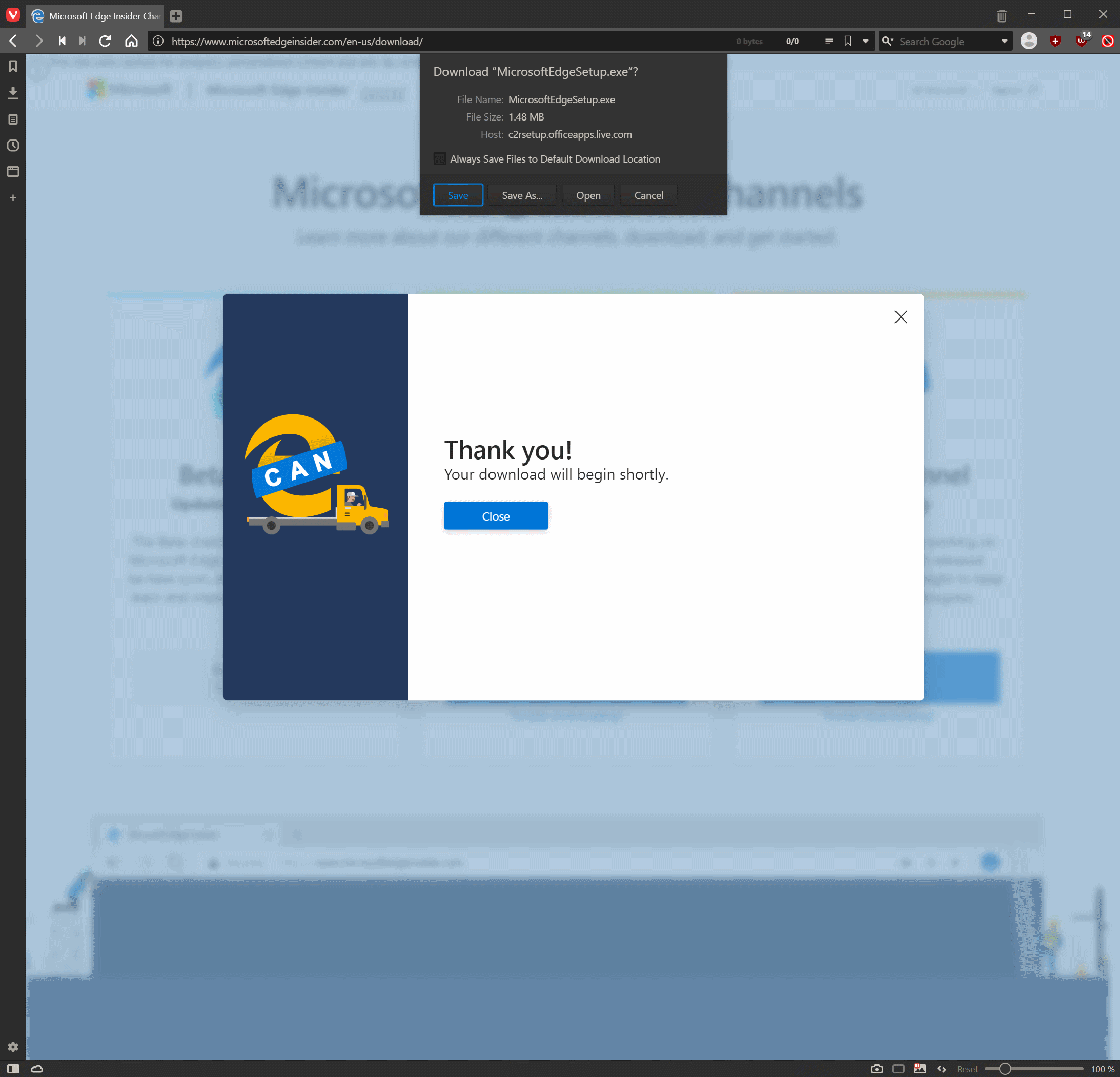 Download Edge Canary