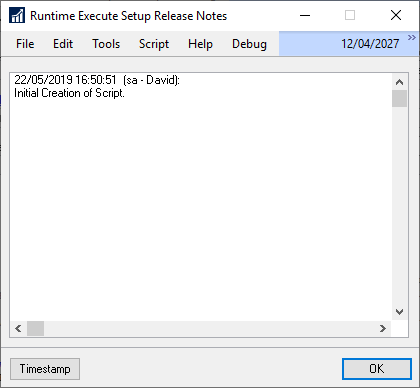 Runtime Execute Setup Release Notes