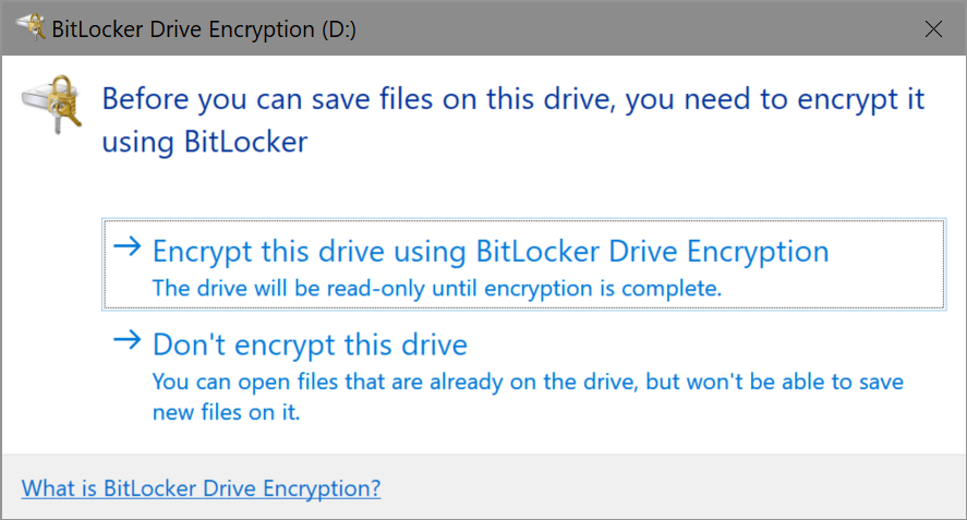 Bitlocker Drive Encryption