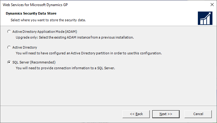 Web Services for Microsoft Dynamics GP - Dynamics Security Data Store