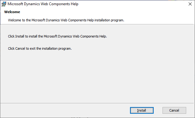 Microsoft Dynamics GP Web Components Help - Welcome