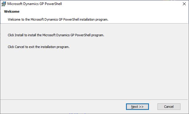 Microsoft Dynamics GP PowerShell: Welcome