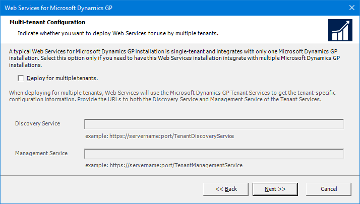 Web Services for Microsoft Dynamics GP: Multi-tenant Configuration
