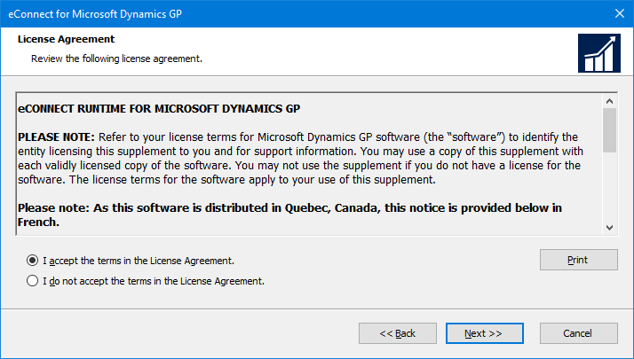 eConnect for Microsoft Dynamics GP: License Agreement