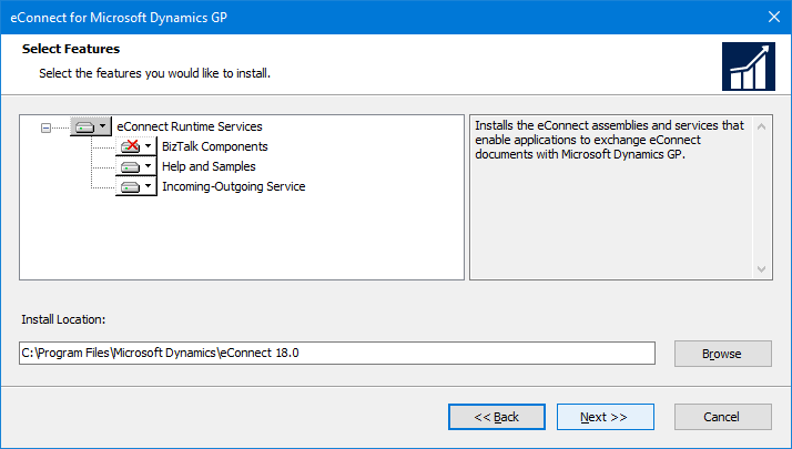 eConnect for Microsoft Dynamics GP: Select Features